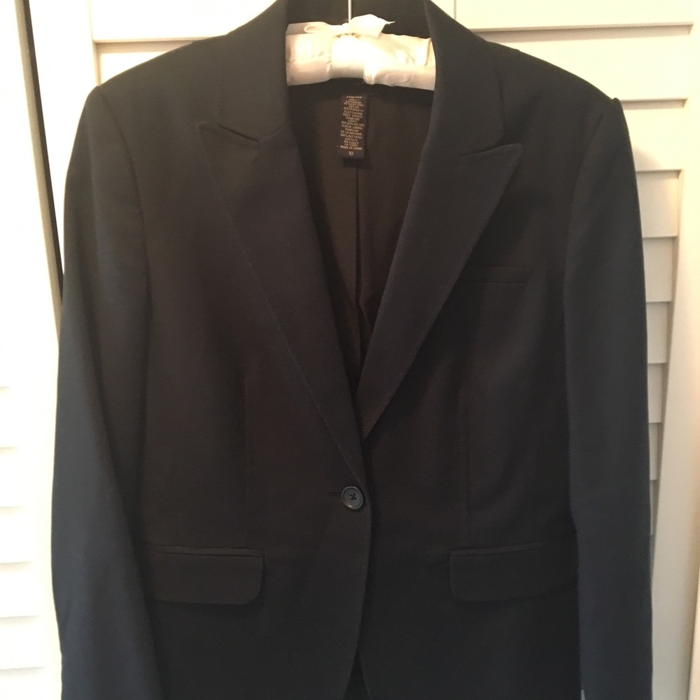 Banana Republic black stretch blazer